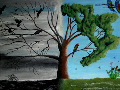 "Life and Death tree" By artist Muhammad on BBC Blast
